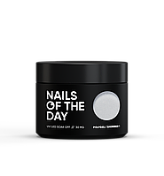 Nails of the Day Polygel shimmer 01 — Полигель белый с шиммером мелкозернистый, 30 мг