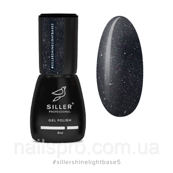 Світловідбивна база Siller Shine Light Base 8 мл № 05 синьофіолетова