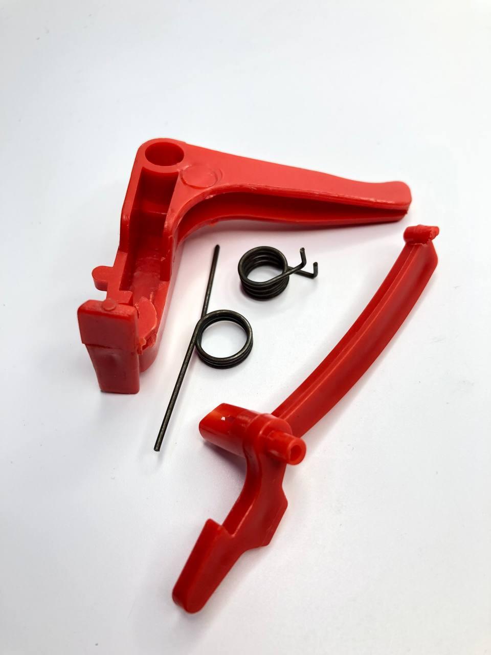 Курок газу для бензокосів вузький в зборі, фото 1