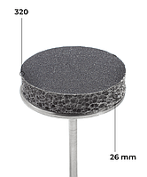 Баф диск Kodi 26 мм (чорні, 320 грит, 50 шт.)