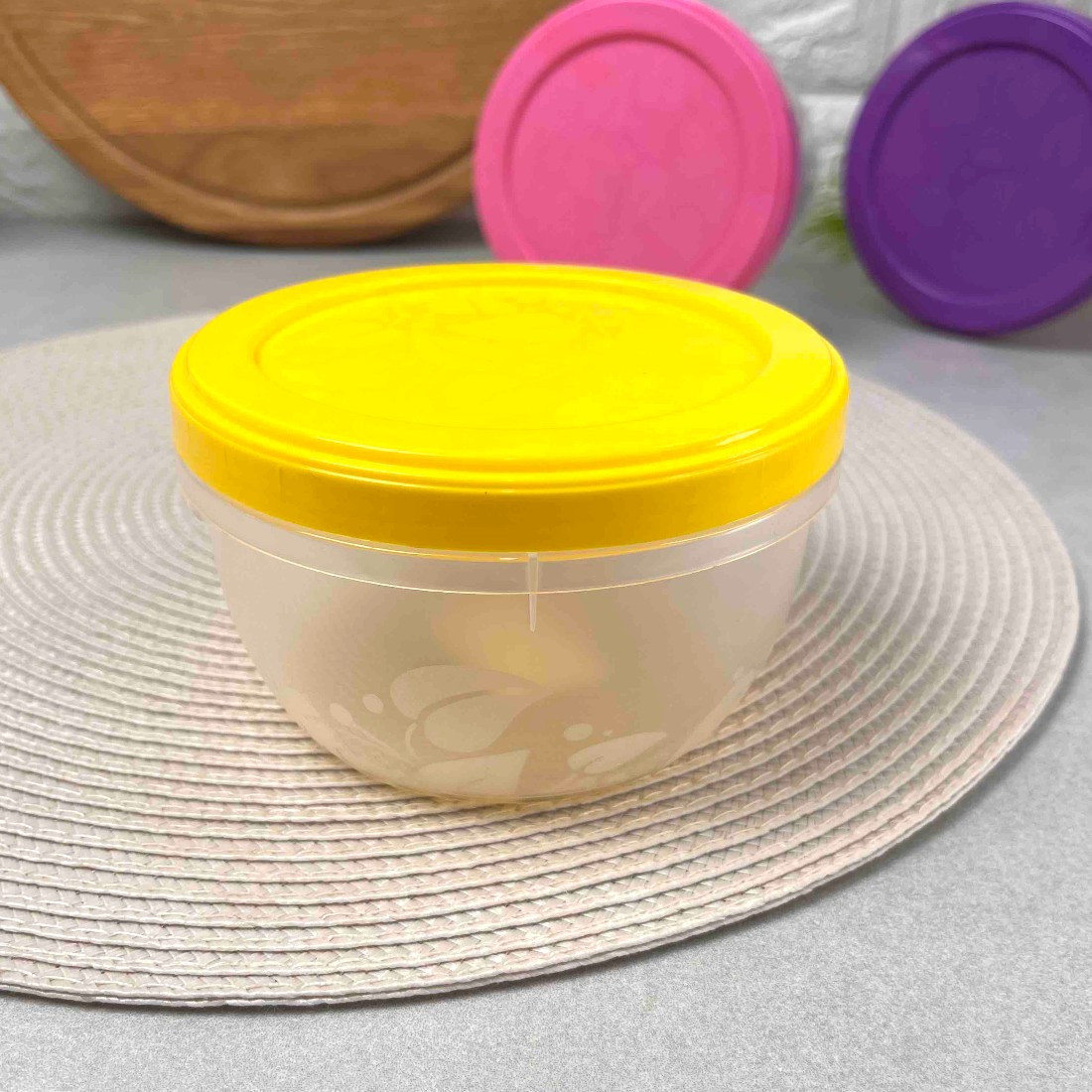 Пластикова банка для сипучих продуктів 0.6л Кристал Боніпласт із кришкою, що закручується., фото 1