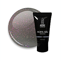 Акрил-гель із шиммером ADORE prof. Acryl Gel Shimmer 30 мл №06 - димчастий з рожевим шиммером