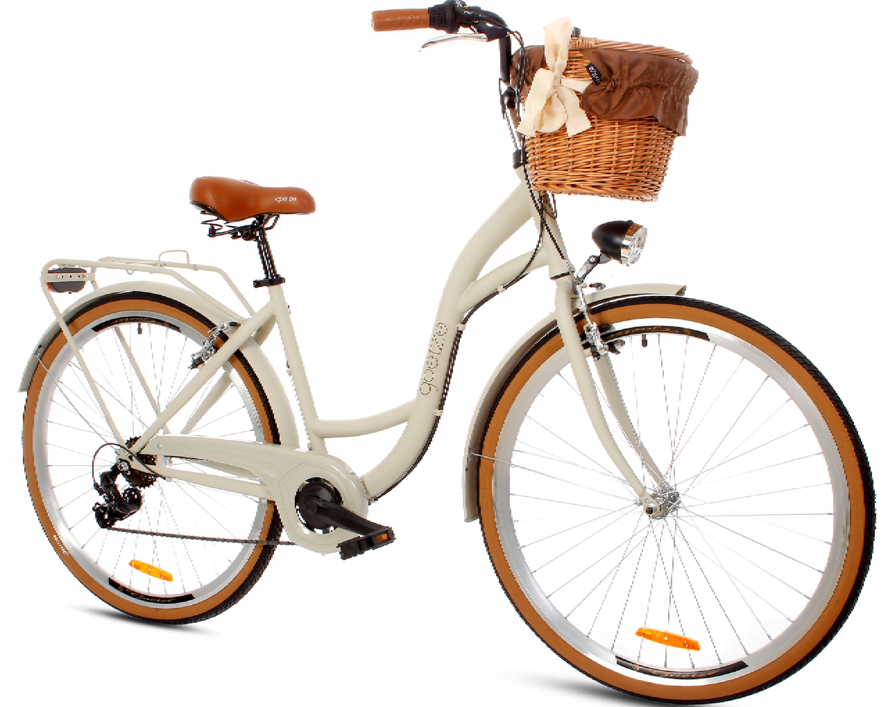 Велосипед Goetze Mood 28" пісочний 7 передач + фара і кошика в Подарунок