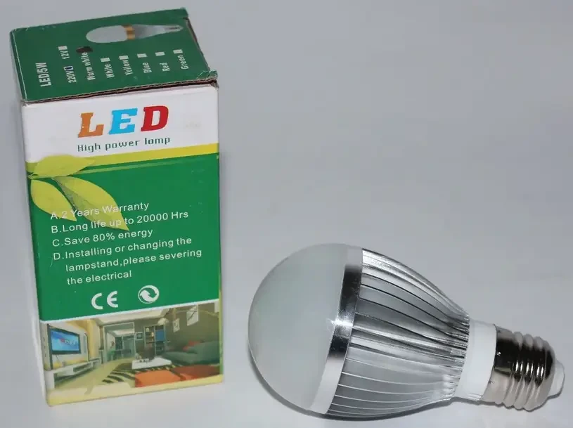 Світлодіодна лампа LED 3 Вт/220 В Енергоощадна лампочка  ⁇  Led лампа E27