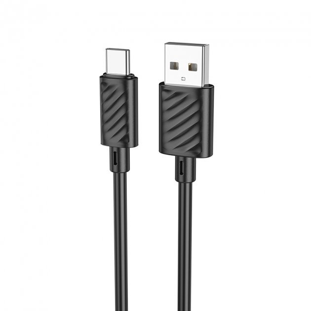 Кабель Hoco X88 Gratified charging data cable for Type-C Black