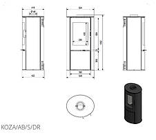 Піч Kratki Koza AB S DR / 8 кВт, фото 4