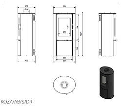 Піч Kratki Koza AB S DR / 5-10 кВт, фото 5