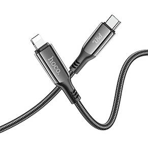 Кабель Hoco S51 Extreme PD charging data cable for Lightning Black, фото 3