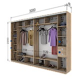 Шафа-купе (2800-3600*450*2200) дсп/дсп/дсп/дзеркало, фото 8