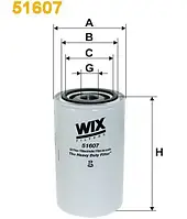Фильтр масляный (WIX) DAF 45, 55 51607/OP592/2