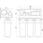 Система зворотного осмосу OasisPro BSL02M-RO-75 (насос, бак, мінералізатор і блок керування), фото 3