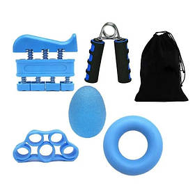 Набір кистьових еспандерів для реабілітації - 5 шт, тренажери для рук