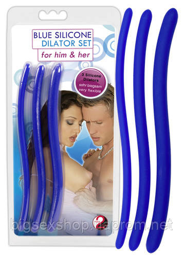 Стимулятори уретри - Blue Silicone Dilator Set