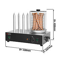 Апарат для хот-догов - 4 шпажки GGM Gastro