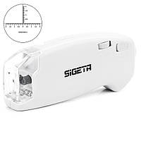 Кишеньковий мікроскоп SIGETA MicroGlass 40x R/T (зі шкалою)