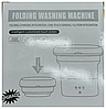 Складна пральна машина Folding Washing Machine блакитна, фото 5