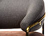 Крісло м'яке  на хромованих ніжках "Адель" Vetro, оббивка тканина колір сірий + рожевий, фото 4