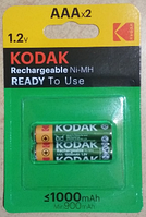 Аккумулятор KODAK НR-03 (ААА) 1000mAh Ni-MH блистер 1х2шт /2/20шт.