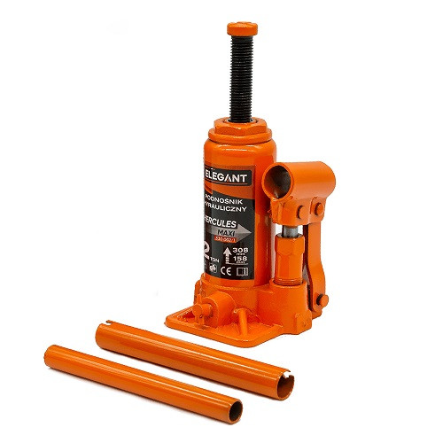 Домкрат гідравлічний пляшковий 2т (158/308мм) EL 330 002, фото 1