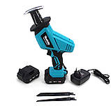 Акумуляторна шабельна пилка Makita JR-180, 18V 4.0 Ah, АКБ шабельна пилка Макіта, потужна ножівка, фото 4