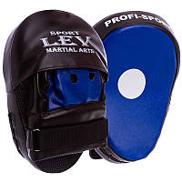 Лапа для бокса и единоборств изогнутая для Lev-Sport (2шт) 25x18x7см, виниловые