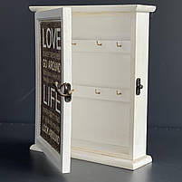 Ключниця дерев'яна "Девіз будинку", Ключница "Девиз дома", фото 2