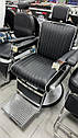 Перукарське барбер крісло  MY-8668 Black, фото 4