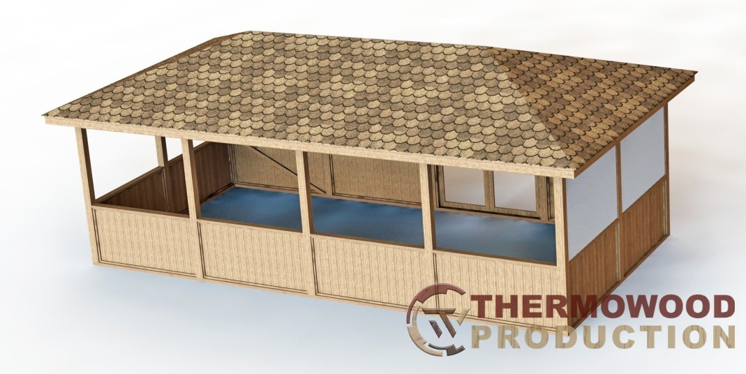 альтанка из дерева фото