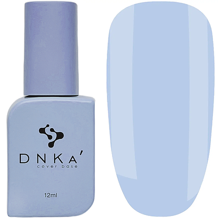 Каучукова база DNKa Cover Base №0016 Sincere, 12 мл блакитна, фото 1