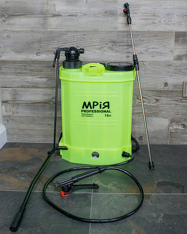 Обприскувач акумуляторний та гідравлічний 2в1 Мрія 16 л, фото 1
