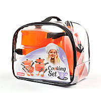 Набор посуды игрушечный Cooking Set (9 pcs) оранжевый шарик