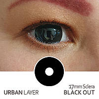 Контактні кольорові лінзи Urban Layer 17mm Sclera Black Out