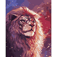 Набор для росписи по номерам картина по номерам Лев из Нарнии Strateg размером 40х50 см (DY194)