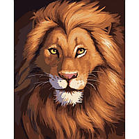 Набор для росписи по номерам картина по номерам Улыбка льва Strateg размером 40х50 см (DY198)