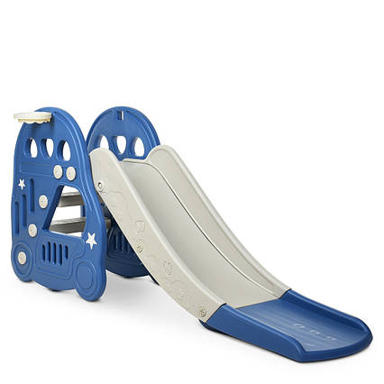 Дитяча гірка з баскетбольним кільцем Bambi L-HT30-4 Blue