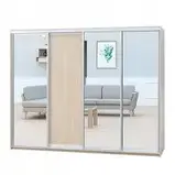 Шафа-купе (2800-3600*600*2400)  дсп/дзеркало/дзеркало/дзеркало, фото 2