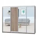 Шафа-купе (2800-3600*600*2400)  дсп/дзеркало/дзеркало/дзеркало, фото 4