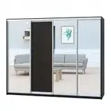 Шафа-купе (2800-3600*600*2400)  дсп/дзеркало/дзеркало/дзеркало, фото 5