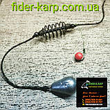 Рибальська годівниця у зборі "Вбивця карася на лідкорі" , вага 30 граммів, фото 3