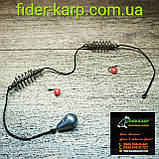 Рибальська годівниця у зборі "Вбивця карася на лідкорі" , вага 30 граммів, фото 2