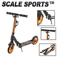 Самокат Scale Sports SS-15 двоколісний 200 мм Orange гуртом, фото 3