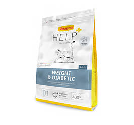 Josera Help+Veterinary Diet Weight Diabetic Cat-Лікувальний корм для котів для регуляції надходження глюкози 400г