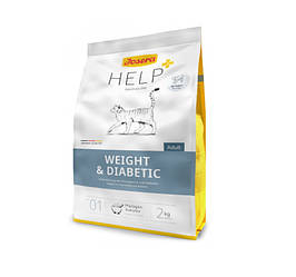 Josera Help+Veterinary Diet Weight Diabetic Cat-Лікувальний корм для котів для регуляції надходження глюкози 2кг