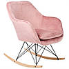 Крісло -гойдалка  Dottie жовтий,білий,сірий ,рожевий для відпочинку, фото 6