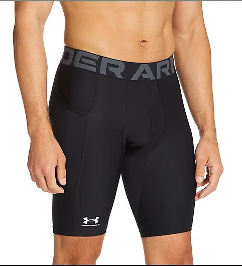 Шорти компресійні чоловічі Under Armour Men's HeatGear® Pocket Long Shorts (1361602-001), фото 1