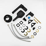 Змішувач для ванни на борт GAPPO G1117-6, чорний, фото 7