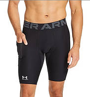 Шорты компрессионные мужские Under Armour Men's HeatGear® Pocket Long Shorts (1361602-001) XXL