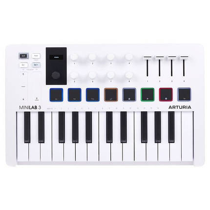 MIDI-клавіатура Arturia MiniLab 3 White, фото 1