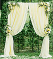 Ivory Drapes Curtain 28 width x 19Ft length（1 Panel） PARTISKY Ткань для драпировки свадебной арки 19 фут