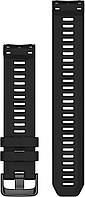 Schwarz 135-230 mm Silikon Сменный браслет Garmin